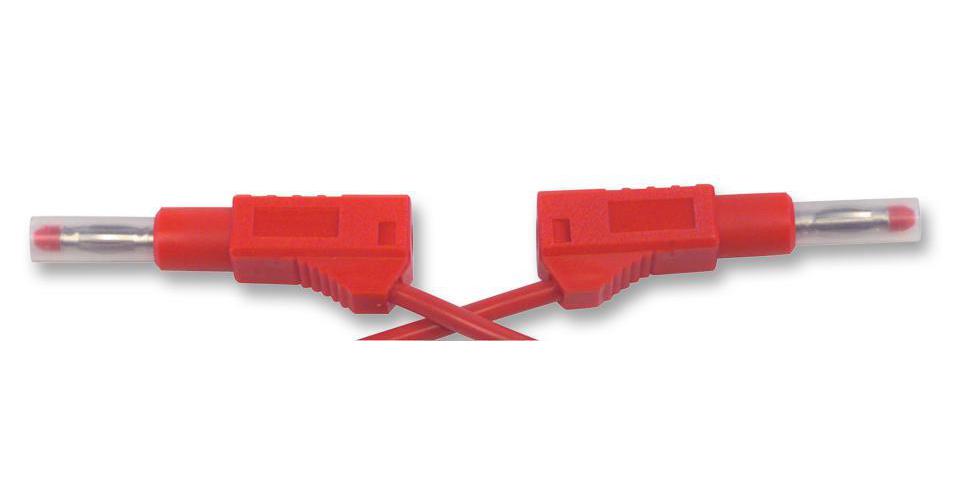 4mm Banana Plug to 4mm Banana Plug, Red, 1.2 kV - TENMA