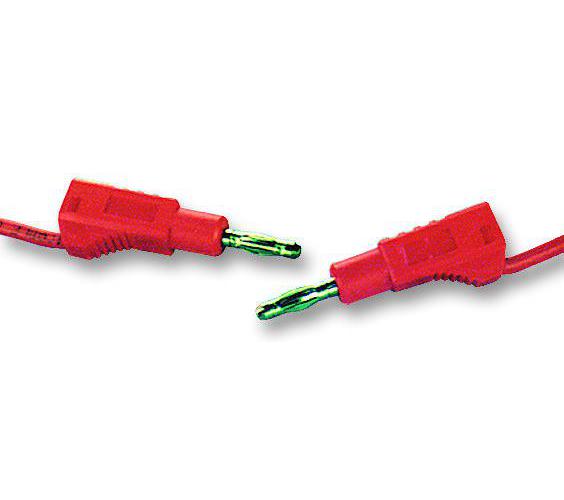 4mm Banana Plug to 4mm Banana Plug, Red, 1.2 kV - TENMA