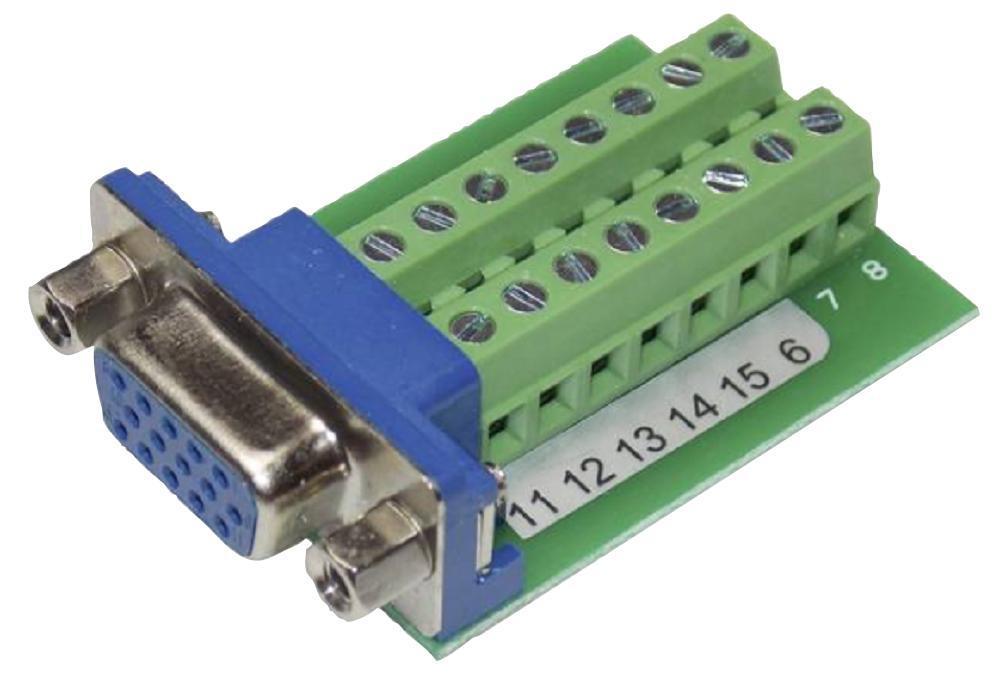 15-Pin VGA Socket Terminal Block Connector, 16-Way - CLEVER LITTLE BOX
