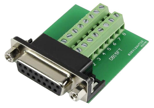 15-Pin D-Sub Socket Terminal Block Connector, 16-Way - CLEVER LITTLE BOX
