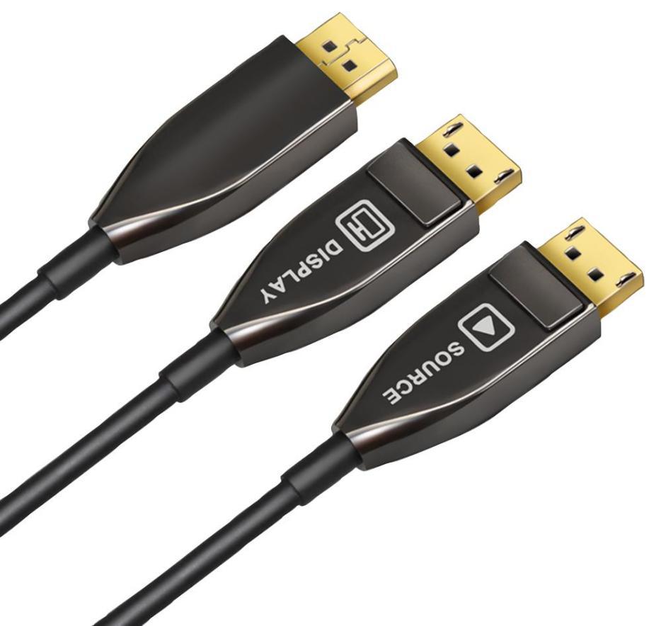 Hybrid Optical DisplayPort 1.4 Lead, 10m Black - AV STAR – Rapidwarehouse