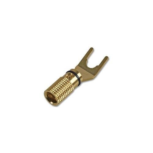 PRO SIGNAL - PSG03224 - SPEAKER SPADE TERMINAL, GOLD, BLACK