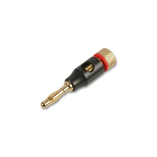 PRO SIGNAL - PSG03603 - 4MM PLUG, BLACK/GOLD, RED