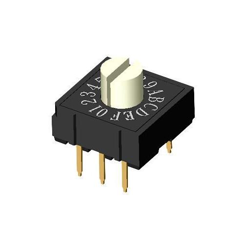 Rotary Encoder, Horizontal, 16 Position, 3x2 Pins - MCRH2MAF-16R-V-B ...