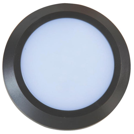 4W Circuar LED Wall Light, 270lm, 4000K, IP65, Class II, Dark Grey - PEL01331
