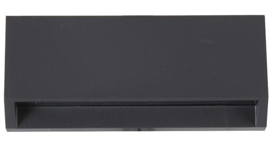 3W Rectangular LED Wall Light, 150lm, 4000K, IP65, Dark Grey - PEL01325