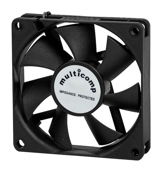 12V DC, Axial Fan, 80 x 80 x 25 mm, 60CFM - MC36334