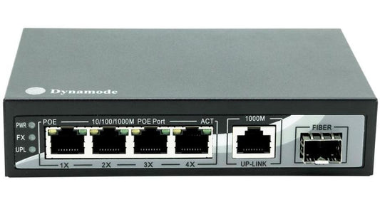 4 PORT GIGABIT ETHERNET POE DESK SWITCH - SW40010-G-POE