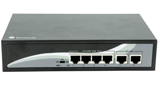 4 PORT FAST ETHERNET POE DESKTOP SWITCH - SW40010-2-POE