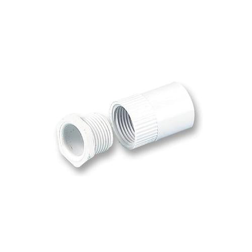 PRO POWER - A20MB - FEMALE ADAPTOR - 20MM ROUND CONDUIT WHITE