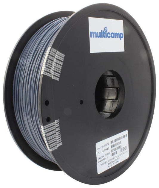 1.75mm Grey PETG Filament for 3D Printer, 1kg - MC011470