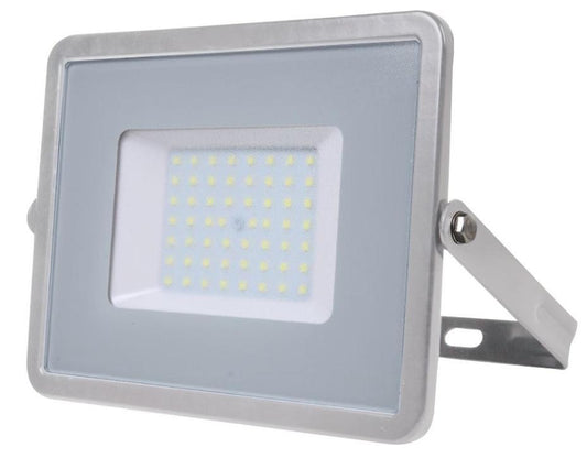 50W High Lumen LED Floodlight, 6000lm, 4000K, Grey, IP65 - VT-56 764