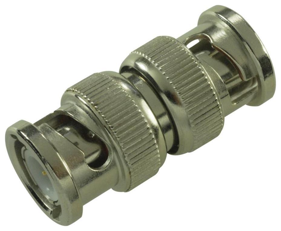 50 Ohm BNC Plug To BNC Plug Adaptor - BNC PLUG PLUG ADAPTOR NICKEL