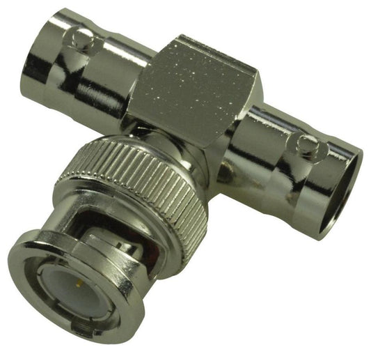 50 Ohm BNC Plug To 2x BNC Sockets Tee Adaptor - 13-39-2