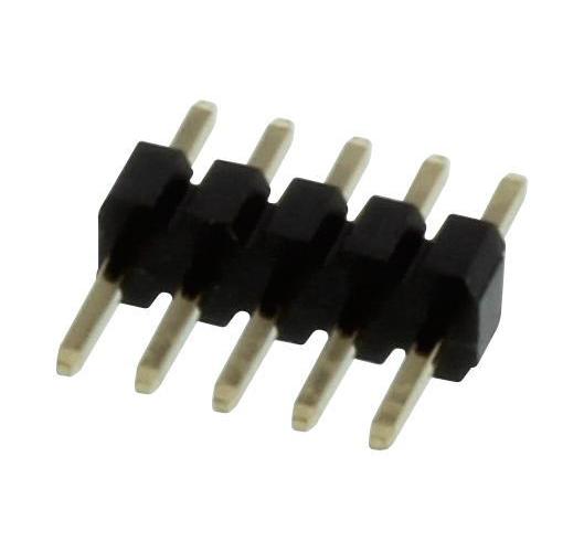 1.27mm Pin Header, 1 Row, 5 Way, Vertical - MC-HVT1-S05-G