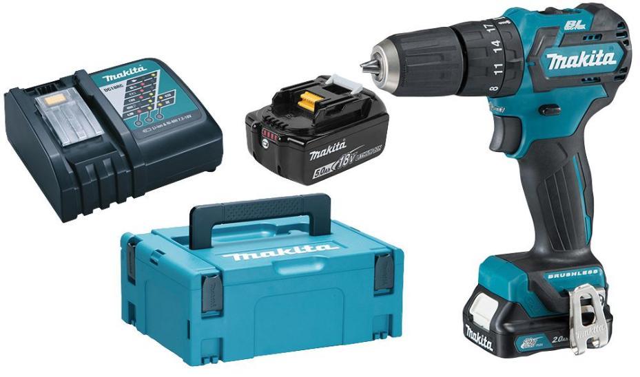 10.8V / 12V CXT 2x 2Ah Li-Ion Brushless Cordless Combi Drill Kit - HP332DSAJ