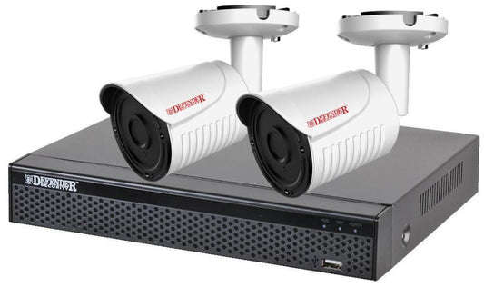 4-Channel DVR CCTV System with 2x 1080p HD Bullet Cameras &amp; 1TB HHD - DFR-KIT2