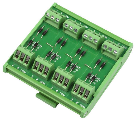 16 Way Anode Diode 35mm DIN Rail Module - CIM/16W-DIOCA