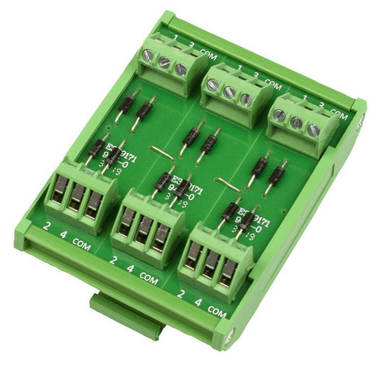 12 Way Anode Diode 35mm DIN Rail Module - CIM/12W-DIOCA