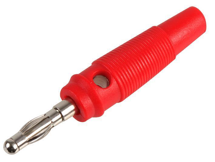 4mm Plug, Red, 16A, 30V - A-1.126.N.R