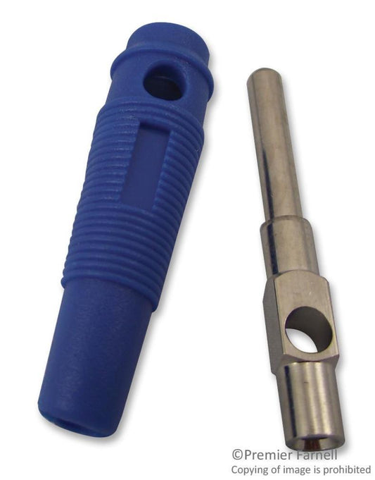 4mm Plug, Blue, 24A - 25.412.5