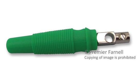4mm Plug, Green, 24A - 25.412.4