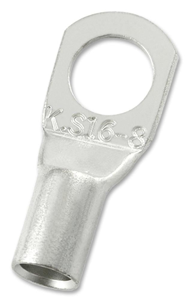 16.0mm² Copper Crimp Terminal Lug, 6AWG, M8 - MC000764