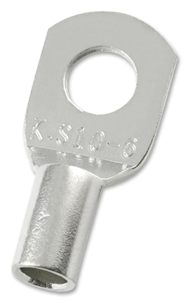 10.0mm² Copper Crimp Terminal Lug, 8AWG, M6 - MC000761