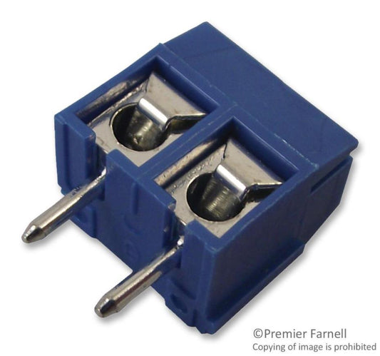 5mm Mini PCB Terminal Block, 2 Way, 24AWG to 16AWG, Screw - MC24356