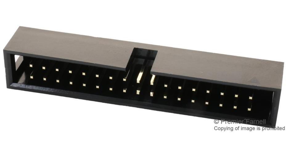 2.54mm Pin Header, 2 Row, 34 Way, Vertical - MC-254-34-00-ST-DIP ...