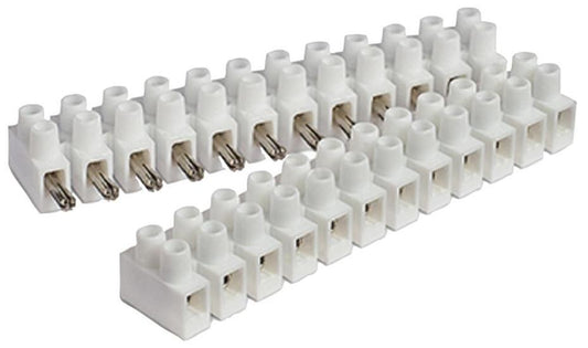 12-Pole Plug &amp; Socket Terminal Block, 450VAC, 28A, 10mm Pitch, Polypropylene - HY433/12 PLPSP