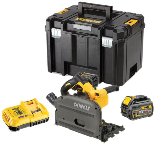 165mm 54V XR FlexVolt 2x 6Ah Li-Ion Cordless Plunge Saw Kit - DCS520T2-GB