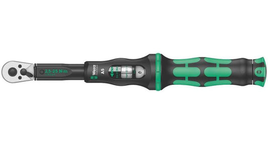 1/4" Click-Torque Torque Wrench with Reversible Ratchet, 2.5Nm - 25Nm - 05075604001