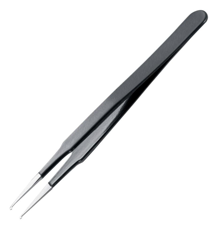 120mm Precision Tweezers - ESD SMD Straight Flat Tips - DT000031