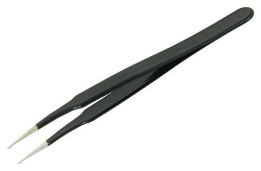 120mm Precision Tweezers - ESD SMD Straight Flat Tips - DT000030