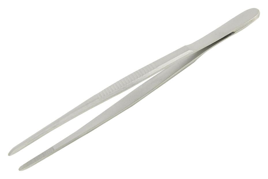 130mm Component Positioning Tweezers - SS Straight Round Tips - DT000015