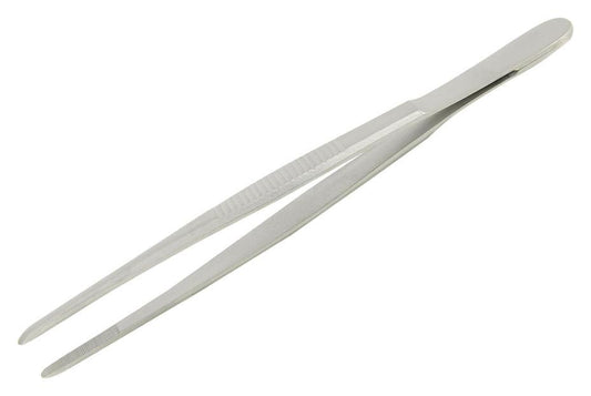 130mm Component Positioning Tweezers - SS Straight Round Tips - DT000015