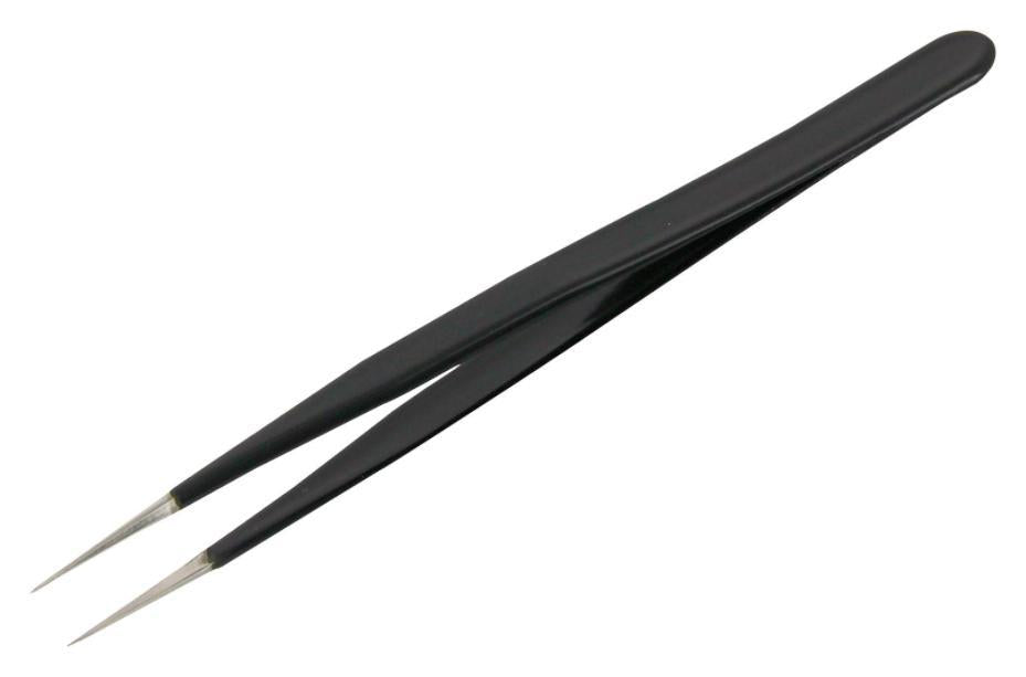 125mm Precision Tweezers - ESD SS Straight Pointed Tips - DT000006