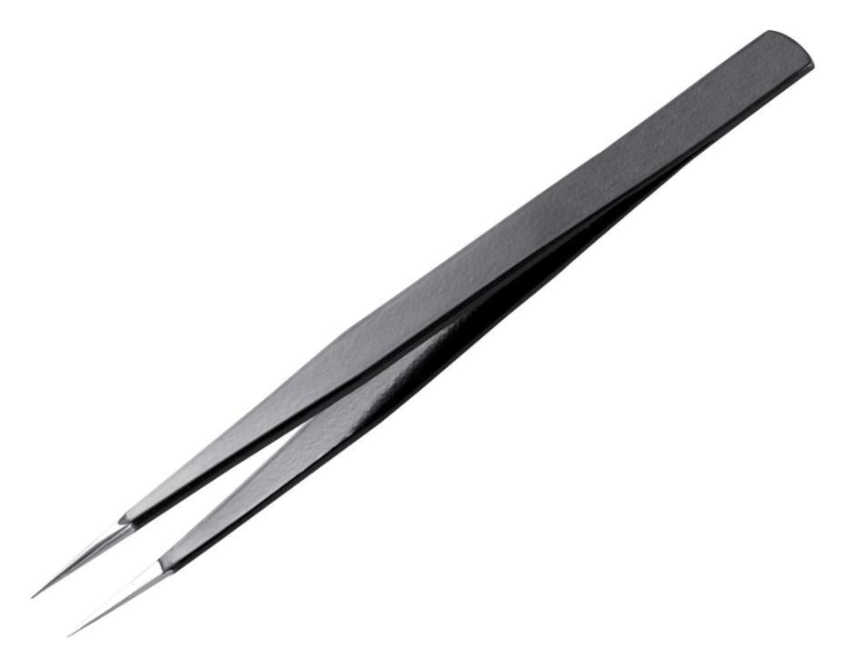 130mm Precision Tweezers - AA SA ESD Straight Tips - D00835