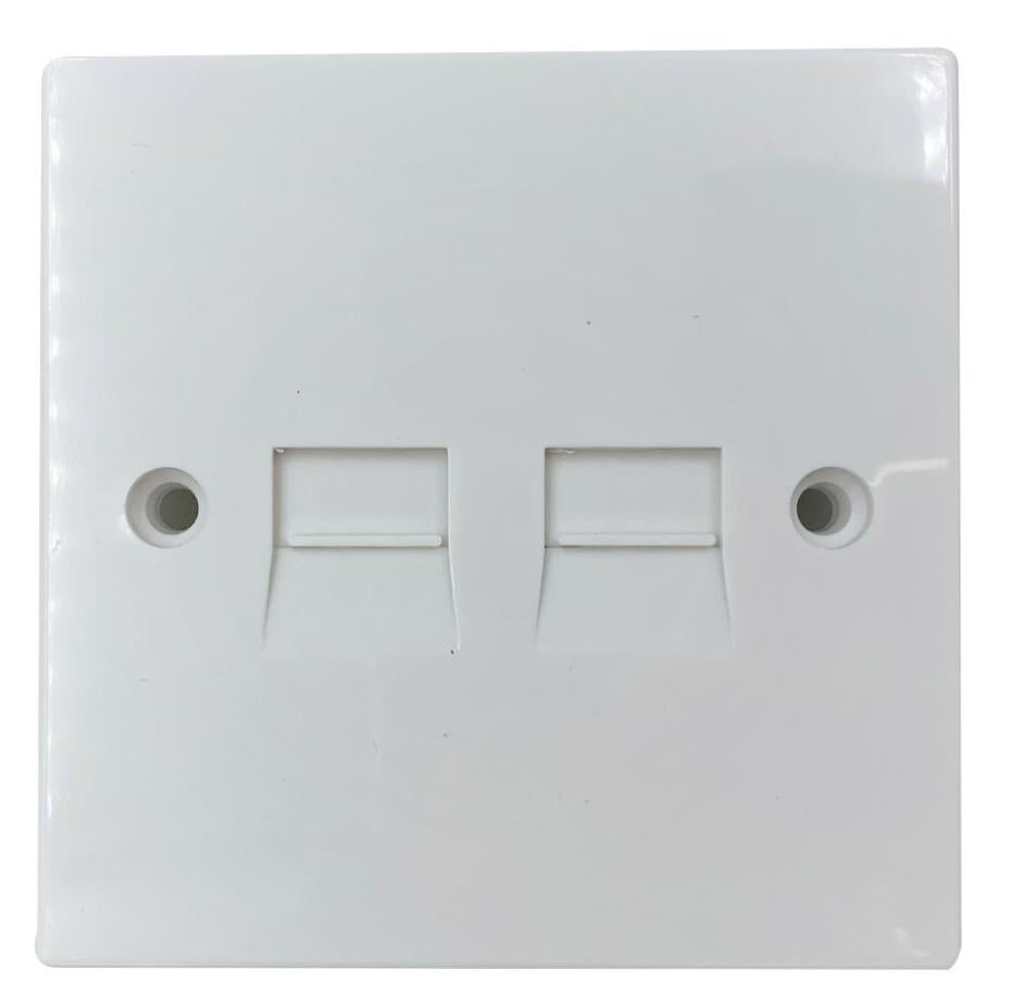 4/1A Double Master Flush Mounting PSTN IDC Telephone Wall Socket - H007HYC