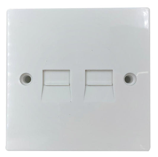 4/1A Double Master Flush Mounting PSTN IDC Telephone Wall Socket - H007HYC