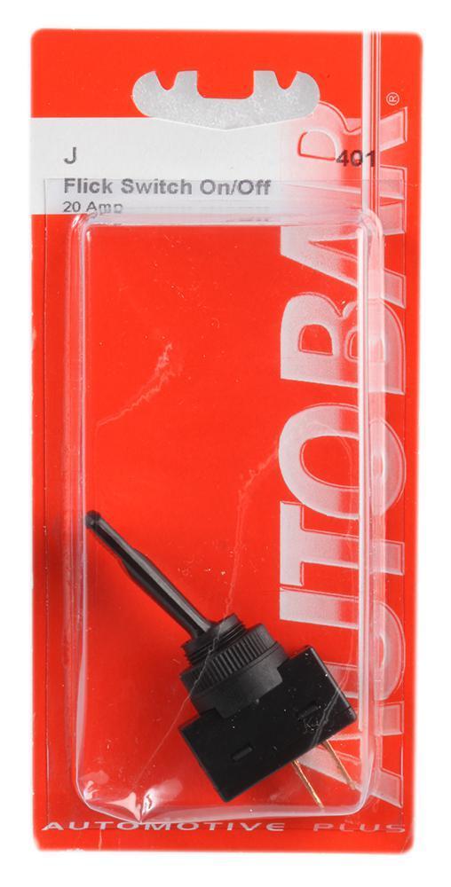 Toggle Switch, Panel Mount, On Off, Latching, 12V DC, 20A - 401