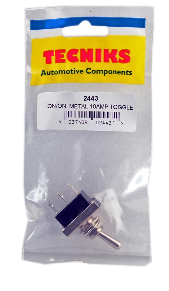 2443 Rocker Switch Metal Toggle Switch, Panel Mount, On On, 12V DC, 10A - 2443 ...