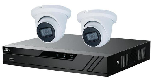 4CH NVR 4K Kit with 1TB HDD &amp; 2x Turret Camera - EAGLE-NVR-4-2TUR-8MP-1TB