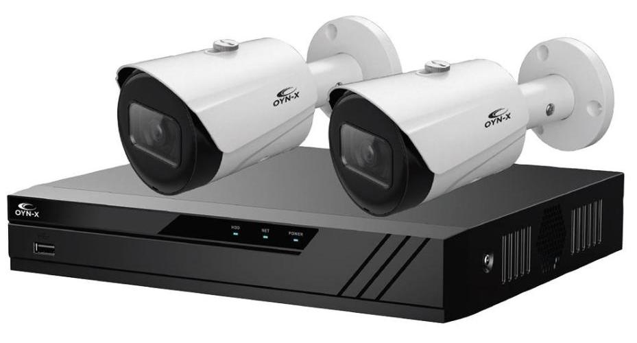 4CH NVR 4K Kit with 1TB HDD &amp; 2x Bullet Camera - EAGLE-NVR-4-2BUL-8MP-1TB