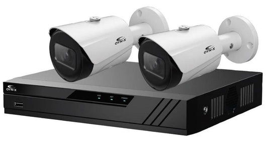 4CH NVR 4K Kit with 1TB HDD &amp; 2x Bullet Camera - EAGLE-NVR-4-2BUL-8MP-1TB