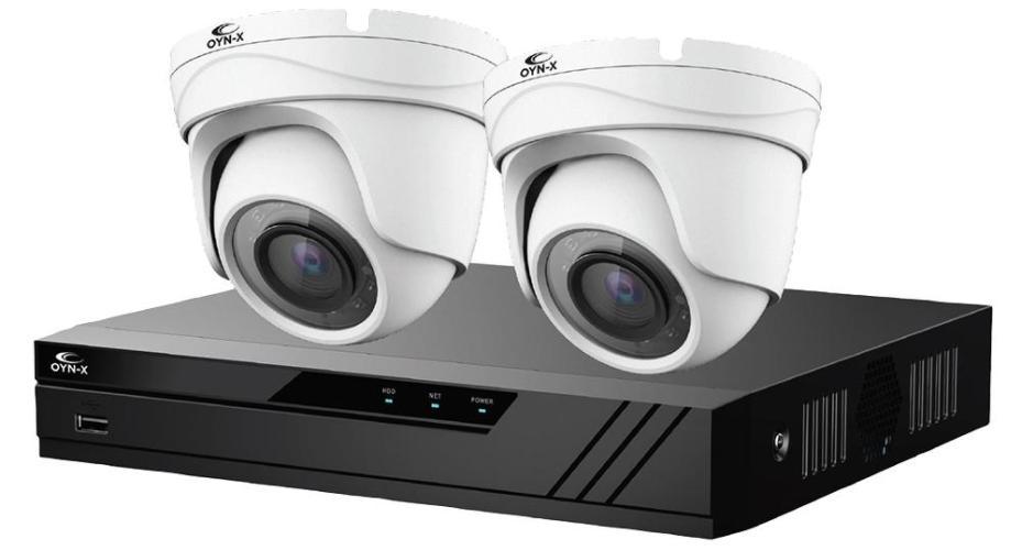 4CH DVR 4K Kit with 1TB HDD &amp; 2x Turret Camera - EAGLE-4-2TUR-8MP-1TB