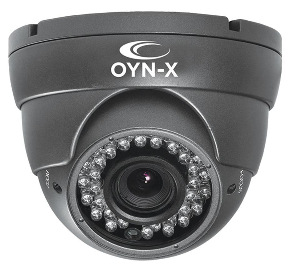 4K 8MP 4-in-1 Turret Camera, IP66, Grey - 4K-TUR-FG36