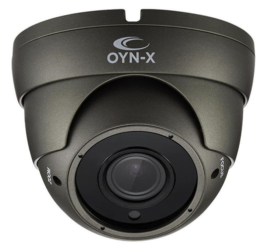 5MP 4-in-1 Varifocal Turret Camera, IP66, Grey - 5X-TUR-VFG36