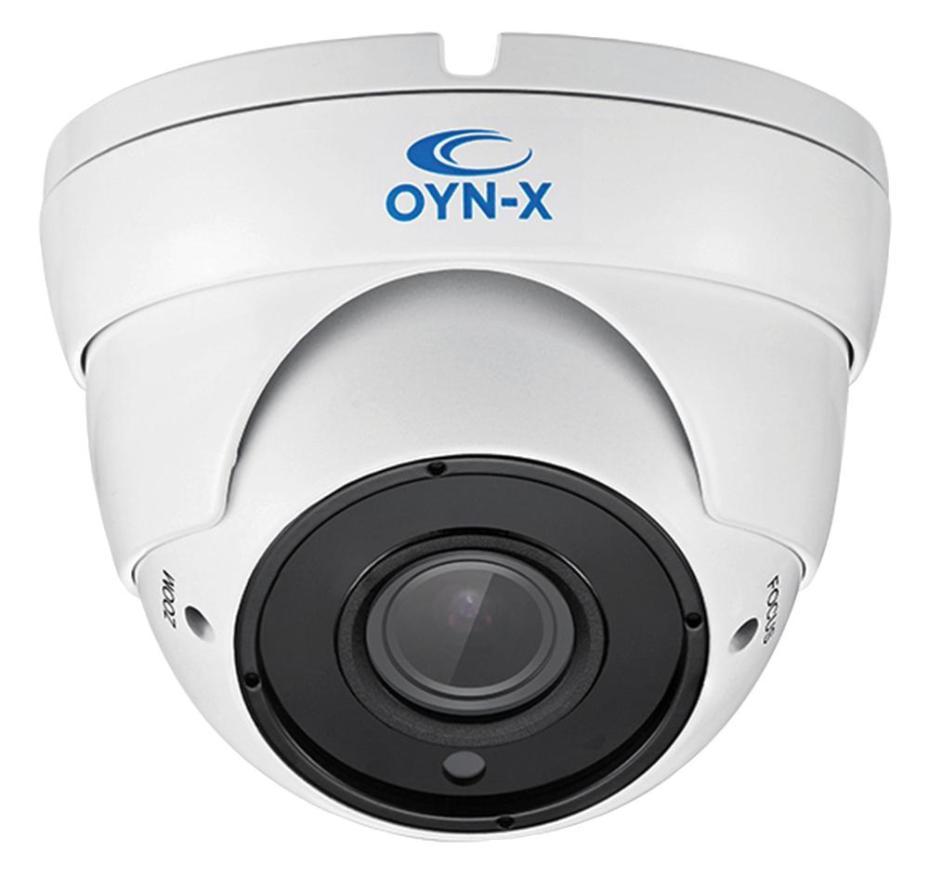 5MP 4-in-1 Varifocal Turret Camera, IP66, White - 5X-TUR-VFW36